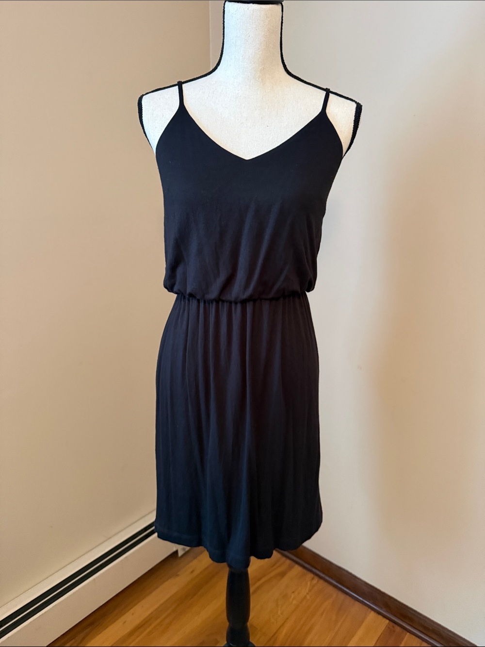 GAP Black Spaghetti Strap Mini Dress